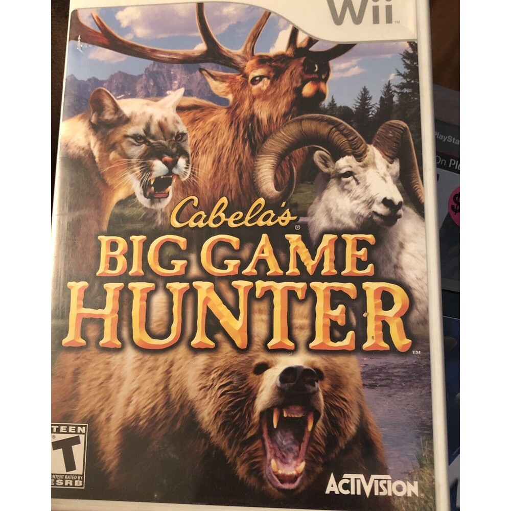 Cabela's Big Game Hunter-Nintendo Wii, 2007-Rated Teen-Professionally Resurfaced